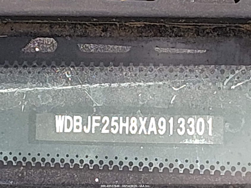 1999 Mercedes-benz E-class VIN WDBJF25H8XA913301 IAAI salvage auction — NORMAL WEAR, Original (Ohio), sold $250 on 2026-07-14 (photo 9)