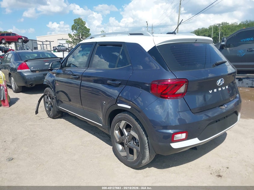 2023 Hyundai Venue VIN KMHRC8A37PU273473 IAAI salvage auction — FRONT END, Certificate Of Destruction (Florida), sold $1,900 on 2026-07-07 (photo 3)