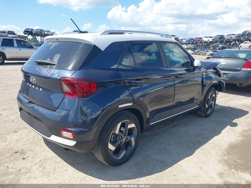 2023 Hyundai Venue VIN KMHRC8A37PU273473 IAAI salvage auction — FRONT END, Certificate Of Destruction (Florida), sold $1,900 on 2026-07-07 (photo 4)