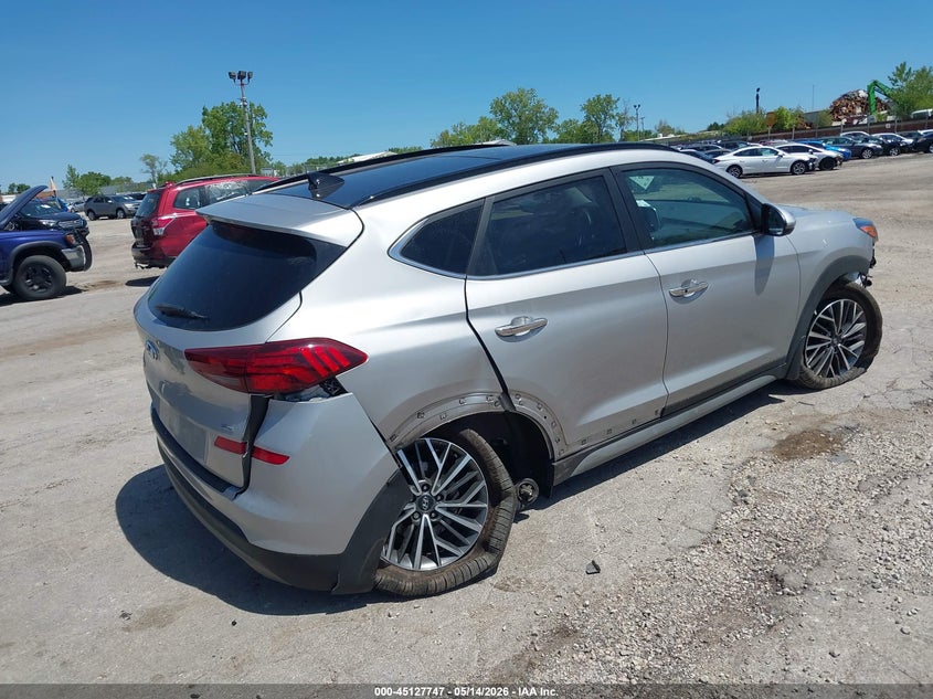 2021 Hyundai Tucson VIN KM8J3CAL5MU316512 IAAI salvage auction — NORMAL WEAR, Salvage (Illinois), sold $5,450 on 2026-07-20 (photo 4)