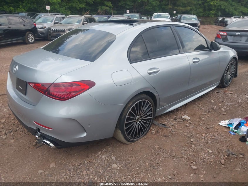 2023 Mercedes-benz C-klasse VIN W1KAF4GB2PR130486 IAAI salvage auction — FRONT END, Salvage (Alabama), sold $13,700 on 2026-07-22 (photo 4)