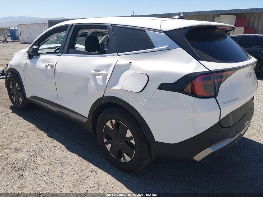2026 Kia Sportage VIN KNDPU3DG2T7343478 IAAI salvage auction — FRONT END, Salvage (California), sold $6,150 on 2026-07-29 (photo 3)