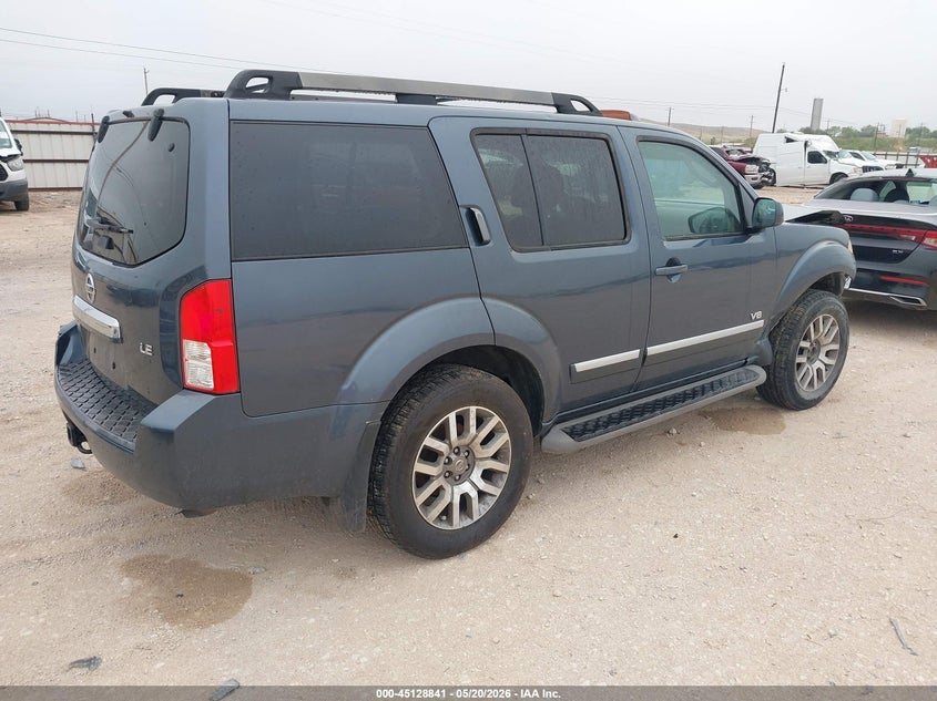 2008 Nissan Pathfinder VIN 5N1BR18B68C620626 IAAI salvage auction — FRONT END, Original (Texas), sold $525 on 2026-07-24 (photo 4)