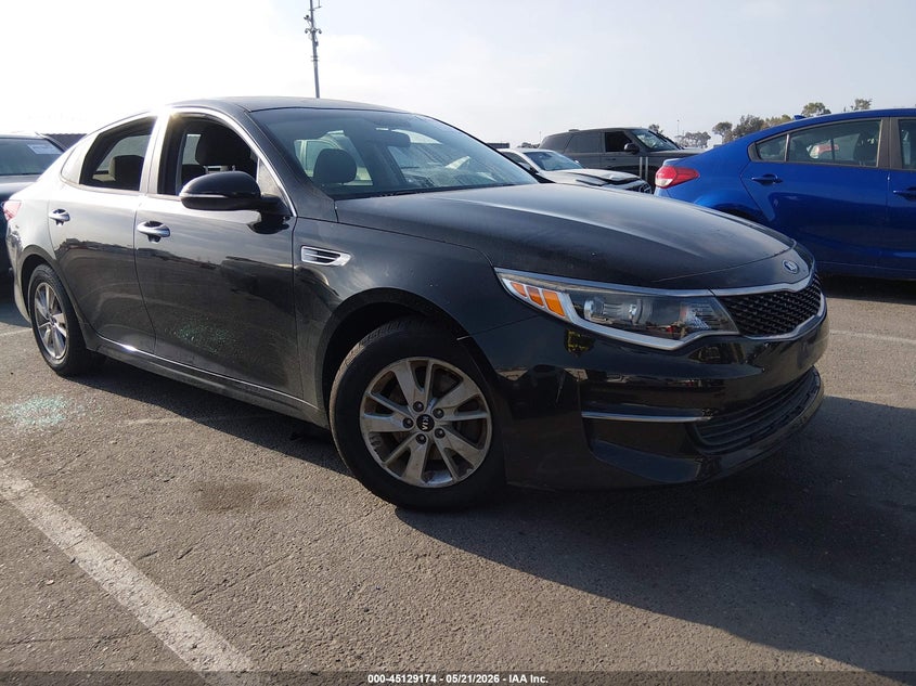 2016 Kia Optima VIN 5XXGT4L34GG114658 IAAI salvage auction — THEFT, Salvage (California), sold $1,850 on 2026-07-23 (photo 1)