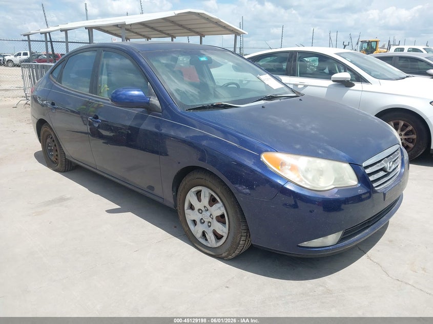 2007 Hyundai Elantra VIN KMHDU46D97U155829 IAAI salvage auction — NORMAL WEAR, Salvage (Texas), sold $250 on 2026-07-28 (photo 1)