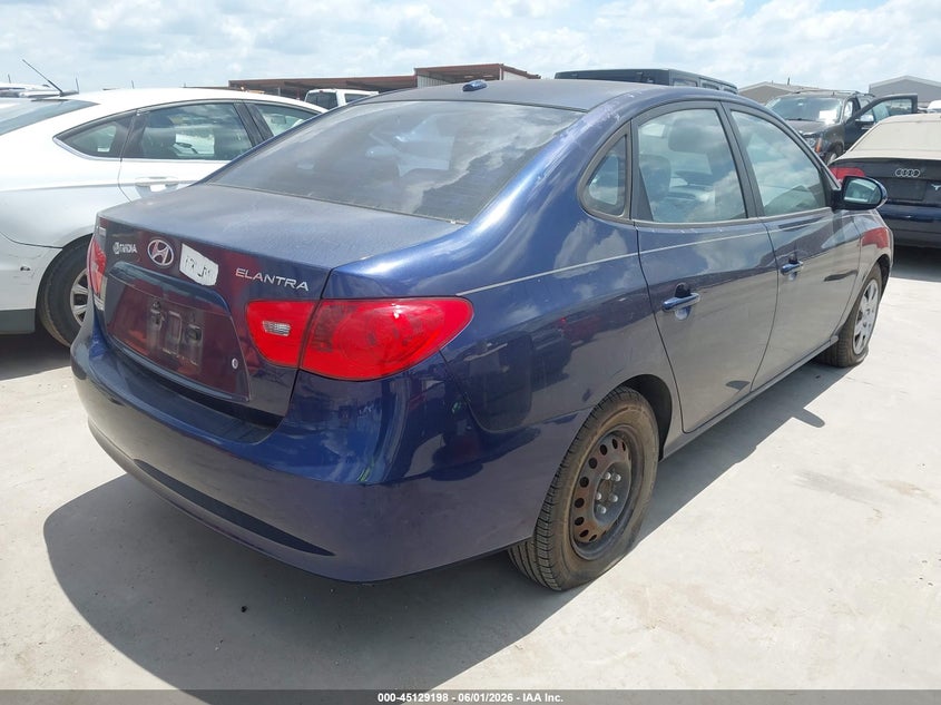 2007 Hyundai Elantra VIN KMHDU46D97U155829 IAAI salvage auction — NORMAL WEAR, Salvage (Texas), sold $250 on 2026-07-28 (photo 4)