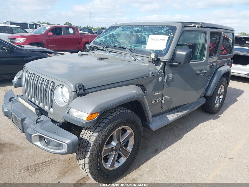 2019 Jeep Wrangler / VIN 1C4HJXEG9KW524827 IAAI salvage auction — LEFT & RIGHT, Salvage (Texas), sold $5,975 on 2026-07-29 (photo 2)