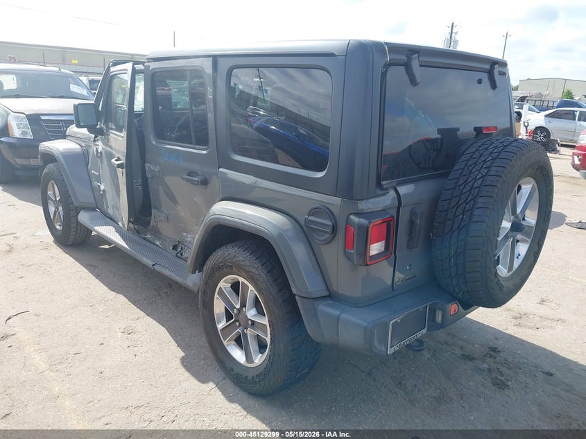 2019 Jeep Wrangler / VIN 1C4HJXEG9KW524827 IAAI salvage auction — LEFT & RIGHT, Salvage (Texas), sold $5,975 on 2026-07-29 (photo 3)