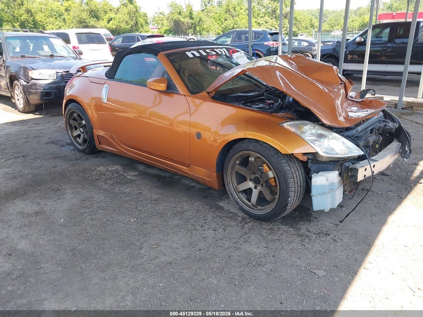 2006 Nissan 350z VIN JN1AZ36A26M458297 IAAI salvage auction — FRONT END, Salvage - Greater Than 75% (Maryland), sold $1,775 on 2026-07-16 (photo 1)