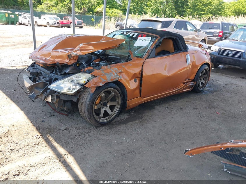 2006 Nissan 350z VIN JN1AZ36A26M458297 IAAI salvage auction — FRONT END, Salvage - Greater Than 75% (Maryland), sold $1,775 on 2026-07-16 (photo 2)