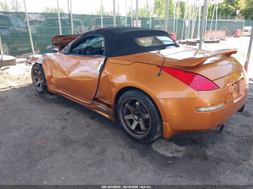 2006 Nissan 350z VIN JN1AZ36A26M458297 IAAI salvage auction — FRONT END, Salvage - Greater Than 75% (Maryland), sold $1,775 on 2026-07-16 (photo 3)
