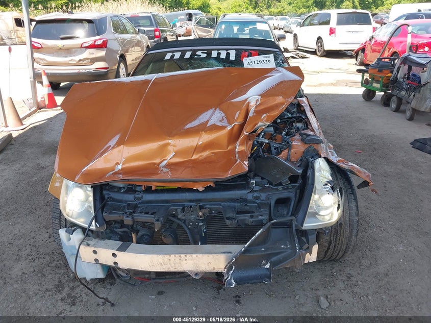 2006 Nissan 350z VIN JN1AZ36A26M458297 IAAI salvage auction — FRONT END, Salvage - Greater Than 75% (Maryland), sold $1,775 on 2026-07-16 (photo 6)