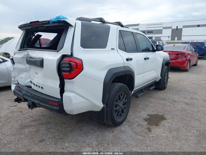2025 Toyota 4runner VIN JTEVA5BR4S5015145 IAAI salvage auction — REAR END, Original (Texas), sold $21,700 on 2026-07-28 (photo 4)
