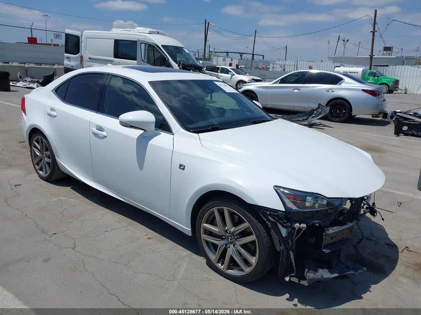 2017 Lexus Is VIN JTHBA1D26H5044508 IAAI salvage auction — FRONT END, Salvage (California), sold $5,900 on 2026-07-22 (photo 1)