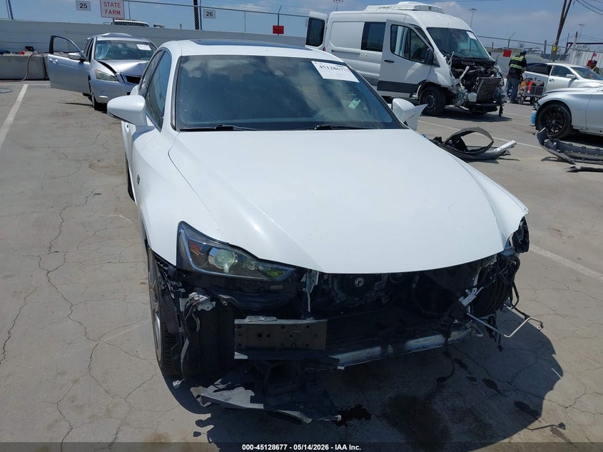 2017 Lexus Is VIN JTHBA1D26H5044508 IAAI salvage auction — FRONT END, Salvage (California), sold $5,900 on 2026-07-22 (photo 6)