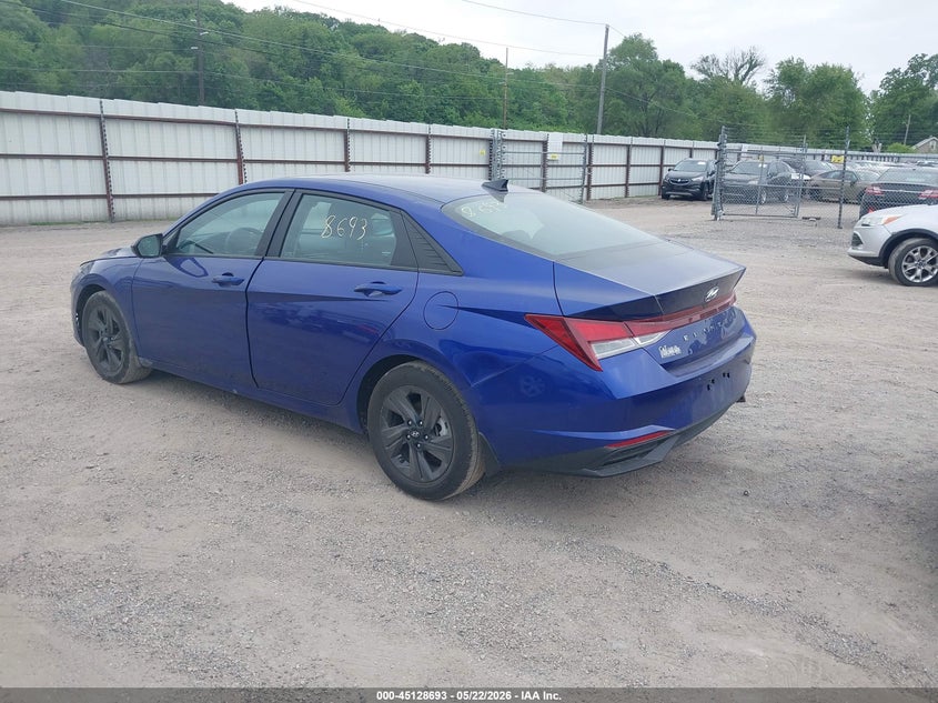 2023 Hyundai Elantra VIN KMHLM4AGXPU449169 IAAI salvage auction — HAIL, Salvage (Iowa), sold $6,850 on 2026-07-06 (photo 3)