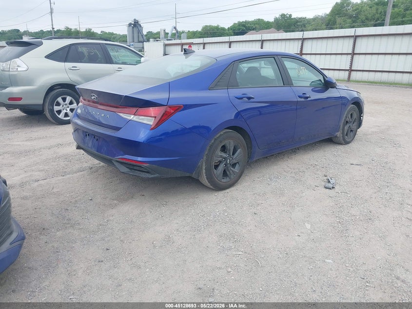 2023 Hyundai Elantra VIN KMHLM4AGXPU449169 IAAI salvage auction — HAIL, Salvage (Iowa), sold $6,850 on 2026-07-06 (photo 4)