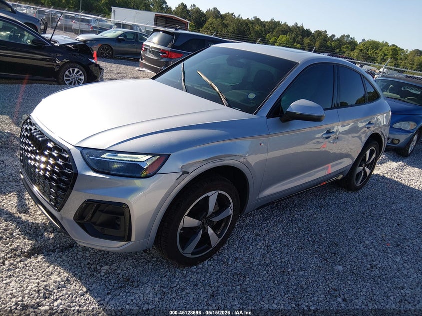 2022 Audi Q5 sportback VIN WA15AAFY5N2083288 IAAI salvage auction — ELECTRICAL, Clear (Alabama), sold $17,300 on 2026-08-27 (photo 2)