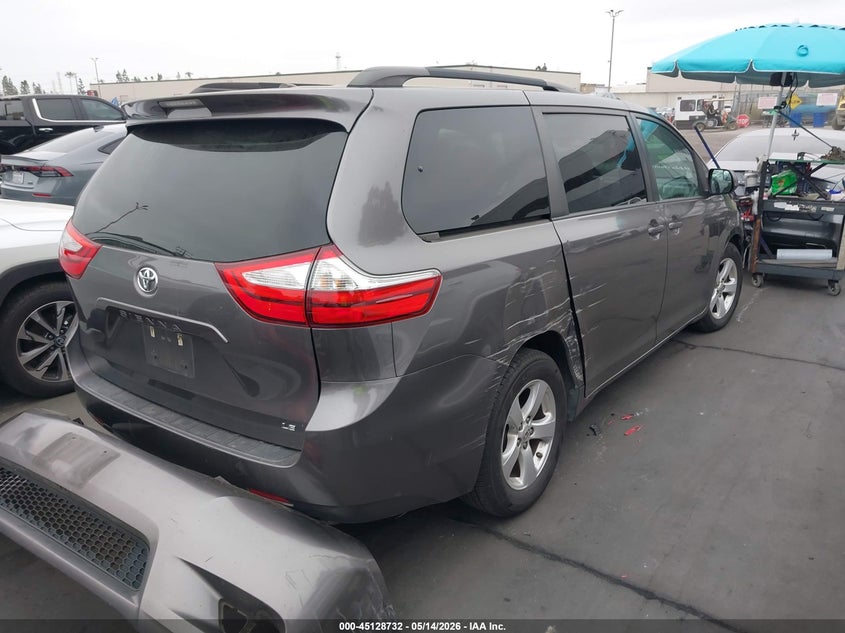 2017 Toyota Sienna VIN 5TDKZ3DC7HS819701 IAAI salvage auction — FRONT END, Salvage Title, sold $25 on 2026-07-22 (photo 4)