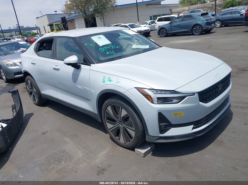 2023 Polestar 2 VIN YSMEG3KA2PL115124 IAAI salvage auction — REAR END, Salvage Certificate (California), sold $5,300 on 2026-07-24 (photo 1)