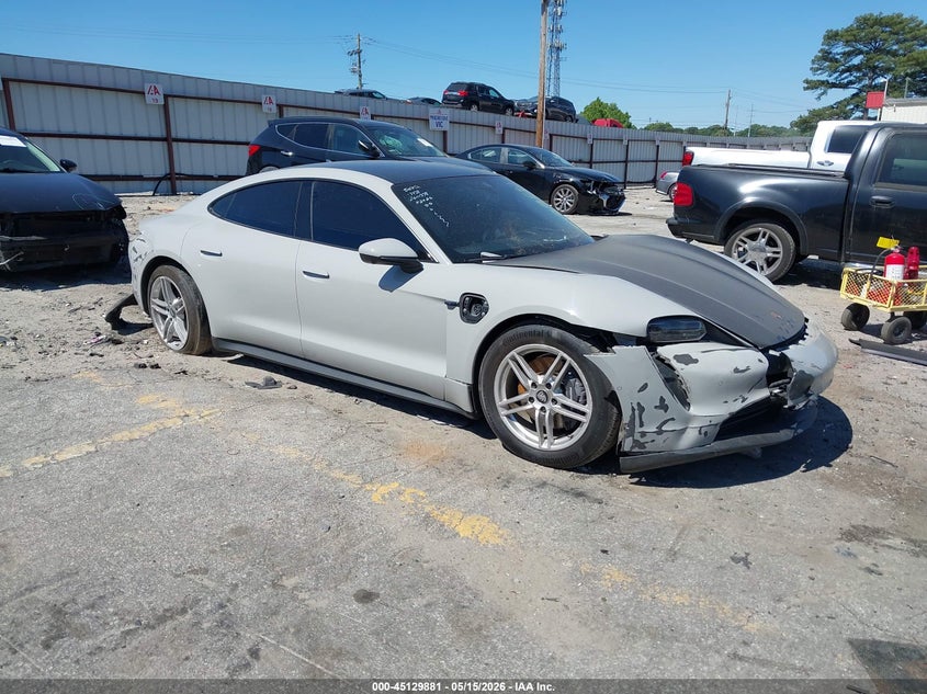 2021 Porsche Taycan VIN WP0AA2Y14MSA17438 IAAI salvage auction — FRONT END, Salvage (Georgia), sold $14,900 on 2026-07-27 (photo 1)