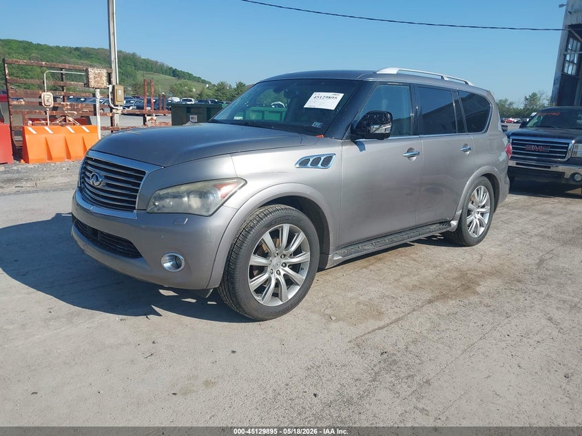 2012 Infiniti Qx56 VIN JN8AZ2NC7C9315214 IAAI salvage auction — RIGHT SIDE, Salvage (Idaho), sold $1,000 on 2026-07-22 (photo 2)