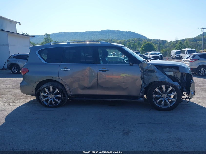 2012 Infiniti Qx56 VIN JN8AZ2NC7C9315214 IAAI salvage auction — RIGHT SIDE, Salvage (Idaho), sold $1,000 on 2026-07-22 (photo 6)