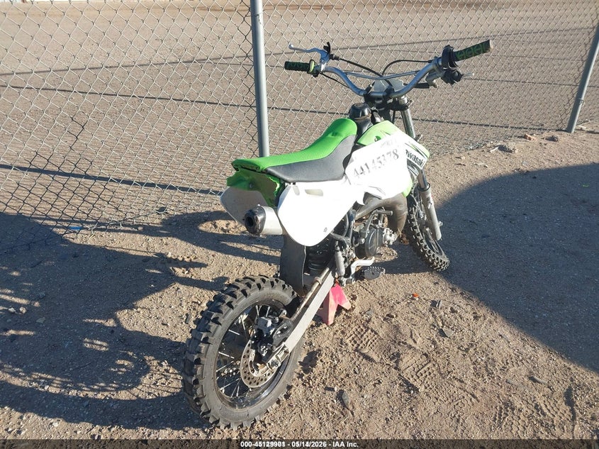 2011 Kawasaki Kx65 VIN JKBKXEAC8BA072819 IAAI salvage auction — FRONT END, Salvage (Idaho), sold $200 on 2026-07-13 (photo 4)