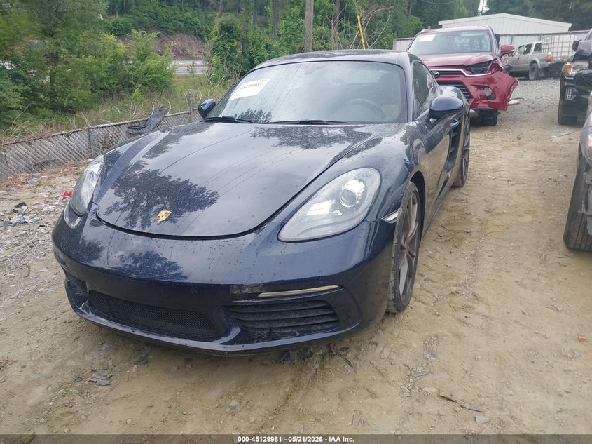 2018 Porsche 718 cayman VIN WP0AB2A84JK278274 IAAI salvage auction — REAR END, Salvage (Georgia), sold $26,075 on 2026-07-06 (photo 2)