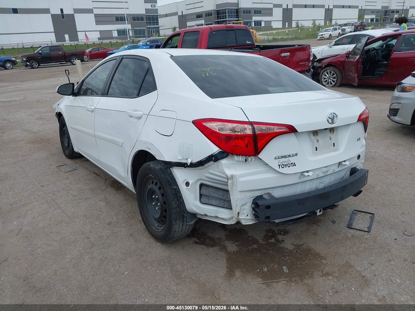 2018 Toyota Corolla VIN 5YFBURHE8JP770844 IAAI salvage auction — FRONT & REAR, Salvage (Texas), sold $1,900 on 2026-07-14 (photo 3)