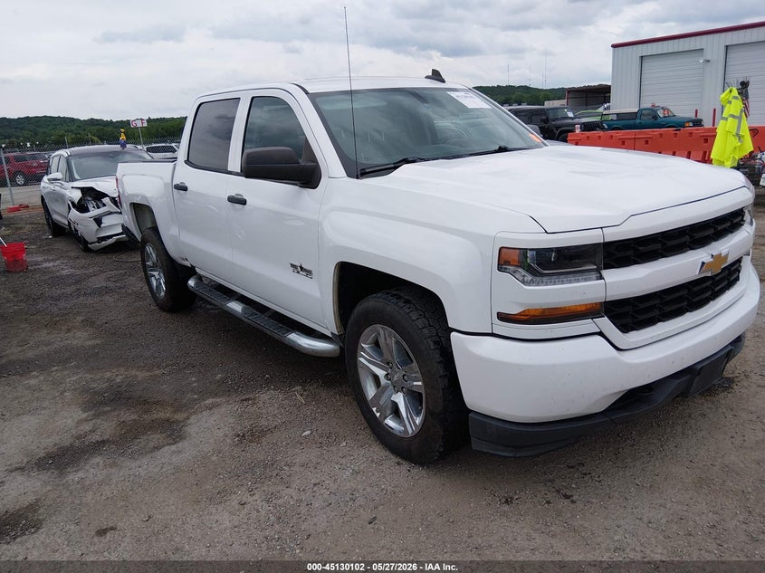 2018 Chevrolet Silverado VIN 3GCPCPEC0JG347777 IAAI salvage auction — REAR END, Salvage Title, sold $3,150 on 2026-07-21 (photo 1)