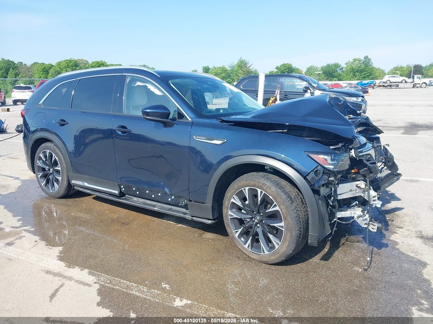 2025 Mazda Cx-90 VIN JM3KKEHA0S1257564 IAAI salvage auction — FRONT & REAR, Salvage (Indiana), sold $4,750 on 2026-07-17 (photo 1)