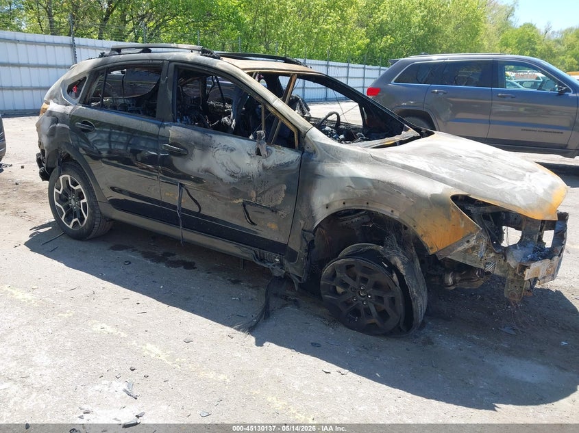 2017 Subaru Xv VIN JF2GPANC7H8217255 IAAI salvage auction — EXTERIOR BURN, Scrap (Michigan), sold $100 on 2026-07-13 (photo 1)