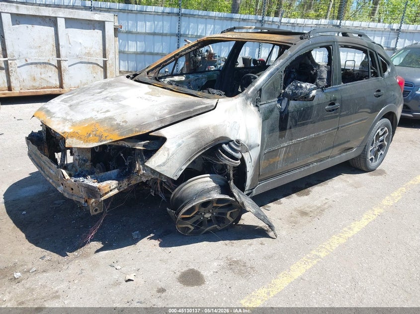 2017 Subaru Xv VIN JF2GPANC7H8217255 IAAI salvage auction — EXTERIOR BURN, Scrap (Michigan), sold $100 on 2026-07-13 (photo 2)