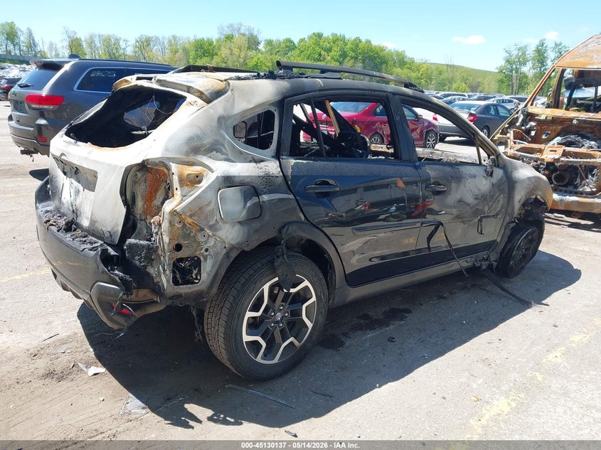 2017 Subaru Xv VIN JF2GPANC7H8217255 IAAI salvage auction — EXTERIOR BURN, Scrap (Michigan), sold $100 on 2026-07-13 (photo 4)