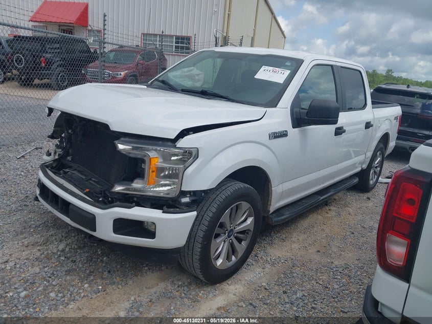 2018 Ford F-150 VIN 1FTEW1EP4JKF41218 IAAI salvage auction — FRONT END, Salvage (Mississippi), sold $7,600 on 2026-07-31 (photo 2)