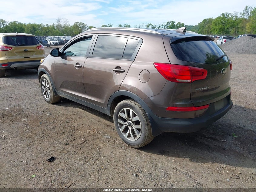 2015 Kia Sportage VIN KNDPB3AC3F7763150 IAAI salvage auction — RIGHT FRONT, Salvage (Ohio), sold $1,200 on 2026-07-06 (photo 3)
