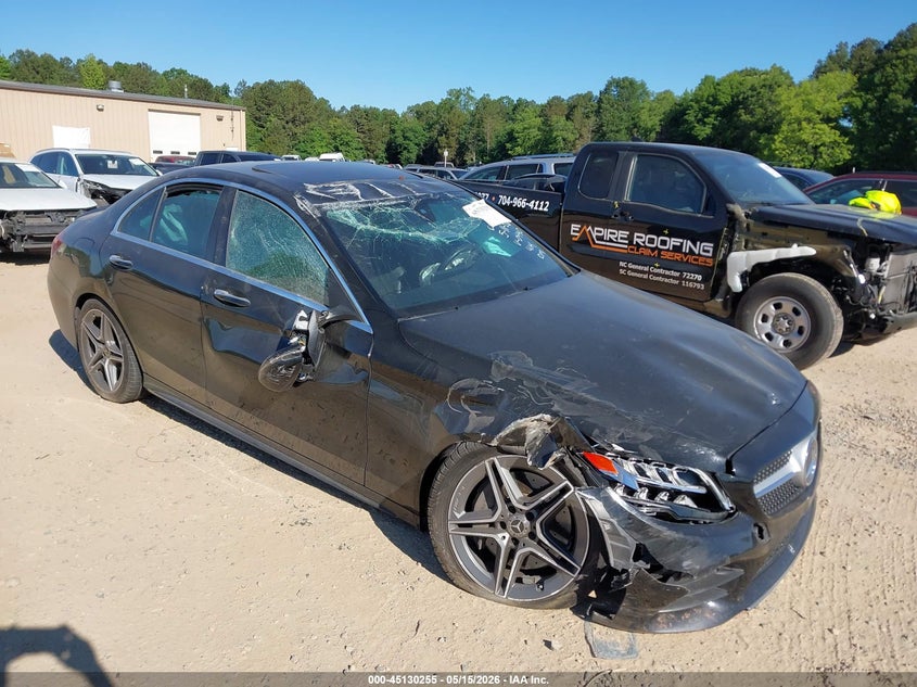 2020 Mercedes-benz C-klasse VIN WDDWF8EB9LR540440 IAAI salvage auction — ROLLOVER, Salvage (North Carolina), sold $4,200 on 2026-08-17 (photo 1)