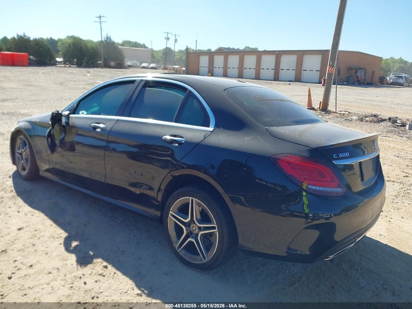 2020 Mercedes-benz C-klasse VIN WDDWF8EB9LR540440 IAAI salvage auction — ROLLOVER, Salvage (North Carolina), sold $4,200 on 2026-08-17 (photo 3)