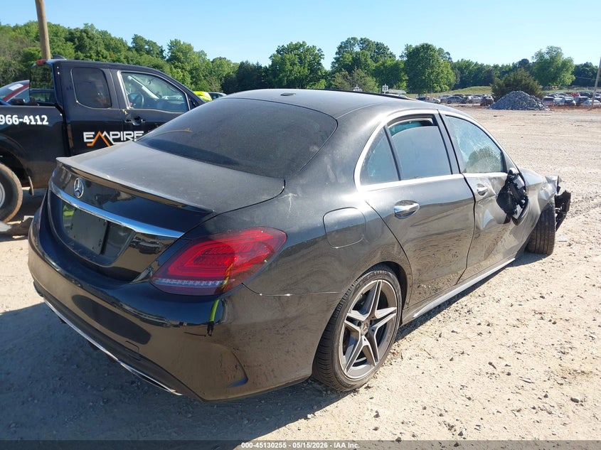 2020 Mercedes-benz C-klasse VIN WDDWF8EB9LR540440 IAAI salvage auction — ROLLOVER, Salvage (North Carolina), sold $4,200 on 2026-08-17 (photo 4)