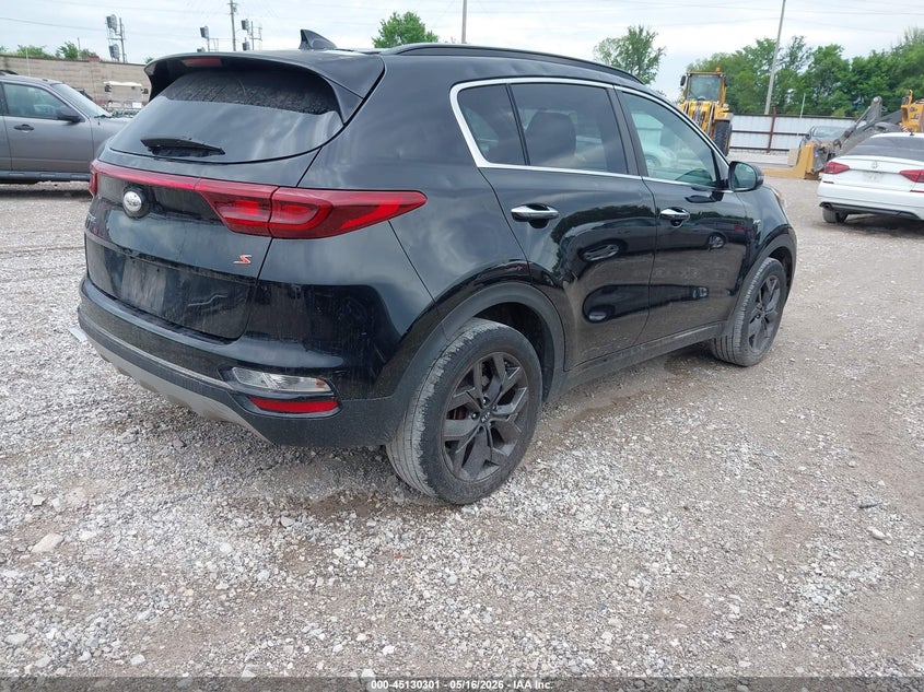 2020 Kia Sportage VIN KNDP6CAC6L7653547 IAAI salvage auction — HAIL, Clear (Missouri), sold $2,250 on 2026-07-06 (photo 4)