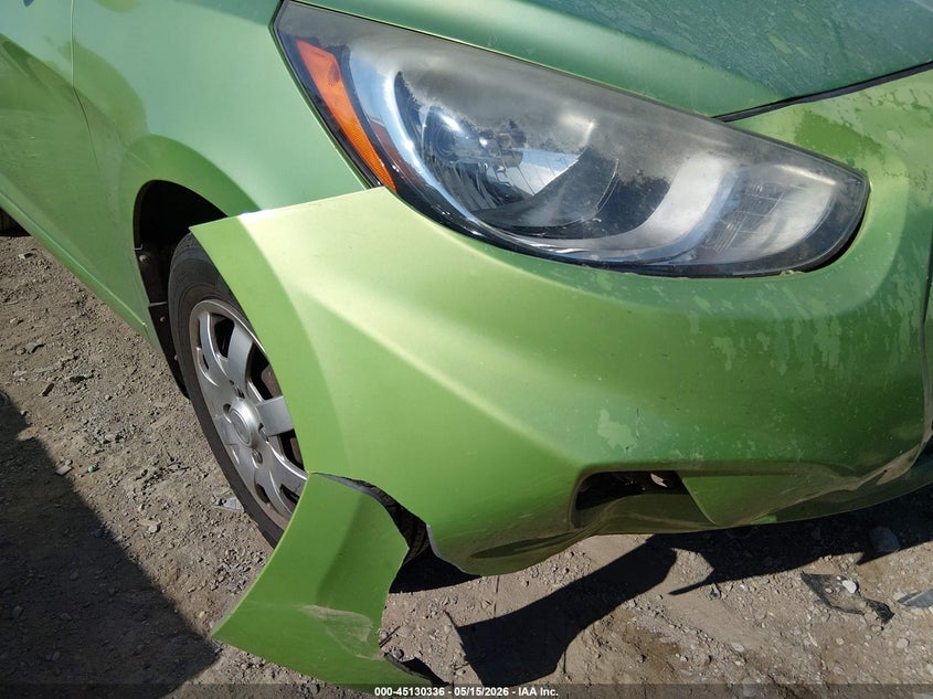 2013 Hyundai Accent VIN KMHCT5AE4DU103072 IAAI salvage auction — RIGHT FRONT, Clear (Tennessee), sold $300 on 2026-07-09 (photo 6)