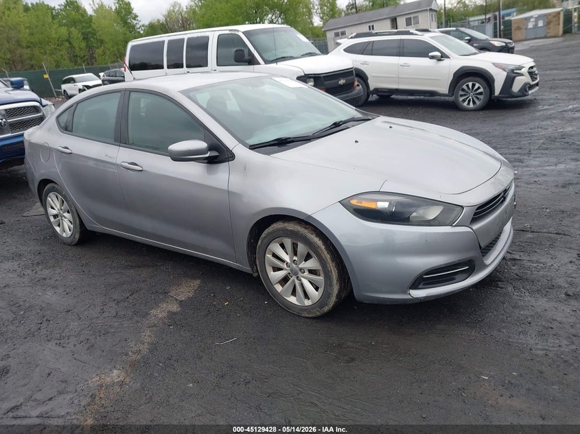 2014 Dodge Dart VIN 1C3CDFBB7ED819756 IAAI salvage auction — FRONT & REAR, Salvage (Pennsylvania), sold $200 on 2026-07-09 (photo 1)