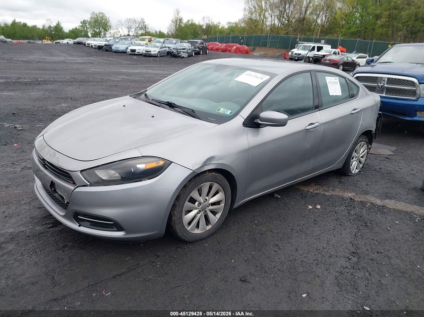 2014 Dodge Dart VIN 1C3CDFBB7ED819756 IAAI salvage auction — FRONT & REAR, Salvage (Pennsylvania), sold $200 on 2026-07-09 (photo 2)
