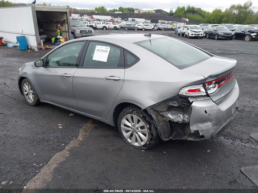 2014 Dodge Dart VIN 1C3CDFBB7ED819756 IAAI salvage auction — FRONT & REAR, Salvage (Pennsylvania), sold $200 on 2026-07-09 (photo 3)