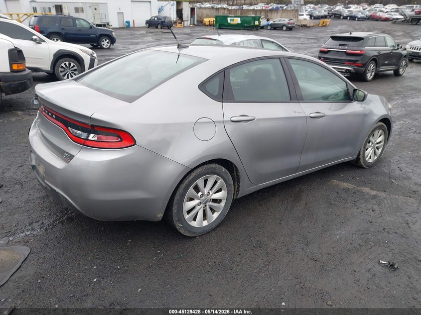 2014 Dodge Dart VIN 1C3CDFBB7ED819756 IAAI salvage auction — FRONT & REAR, Salvage (Pennsylvania), sold $200 on 2026-07-09 (photo 4)