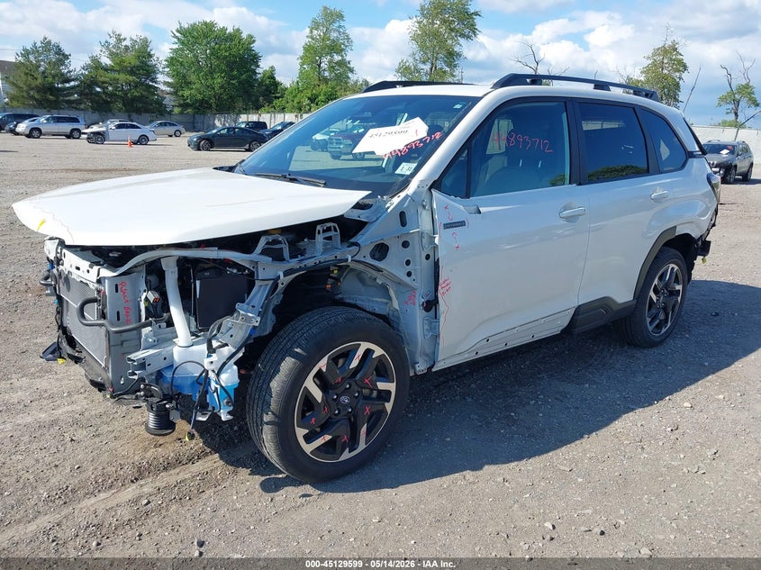 2025 Subaru Forester VIN JF2SLSED7SH447700 IAAI salvage auction — FRONT & REAR, Salvage (New Jersey), sold $7,500 on 2026-07-07 (photo 2)
