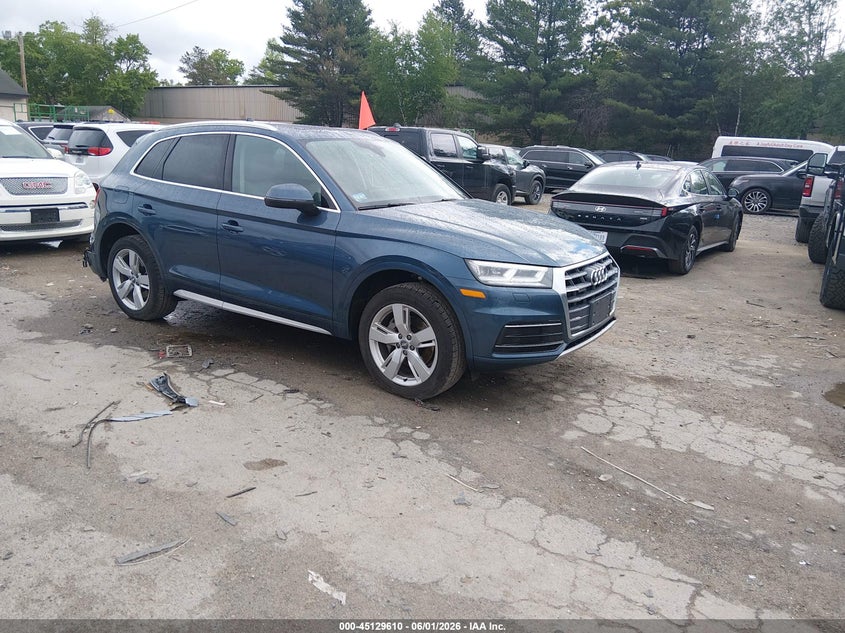 2018 Audi Q5 VIN WA1BNAFY8J2166750 IAAI salvage auction — REAR END, Salvage (Massachusetts), sold $7,600 on 2026-07-29 (photo 1)