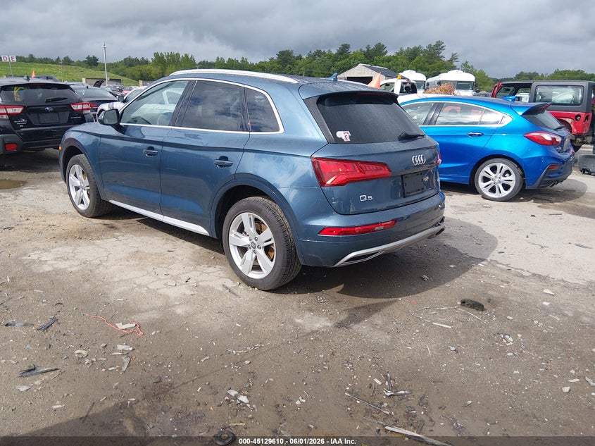 2018 Audi Q5 VIN WA1BNAFY8J2166750 IAAI salvage auction — REAR END, Salvage (Massachusetts), sold $7,600 on 2026-07-29 (photo 3)