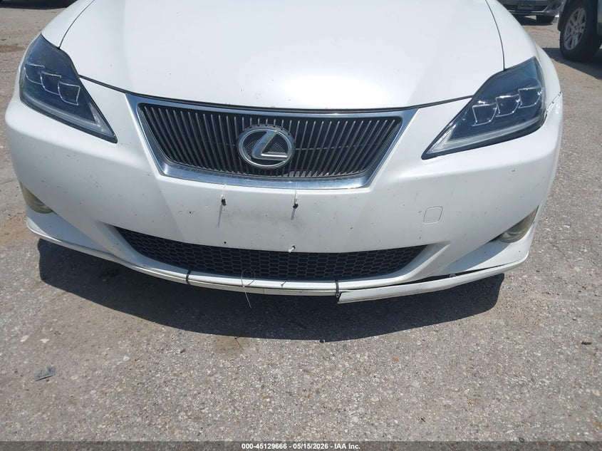 2007 Lexus Is 250 VIN JTHBK262072049767 IAAI salvage auction — FRONT & REAR, Original (Texas), sold $250 on 2026-07-08 (photo 6)